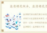 盐渍樱花做法，盐渍樱花怎么做