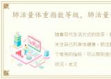 肺活量体重指数等级，肺活量体重指数