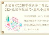 亚冠赛程2020赛程表第二阶段，亚冠赛程2022-亚冠分组情况-亚冠小组赛赛程