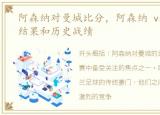 阿森纳对曼城比分，阿森纳 vs 曼城比分结果和历史战绩