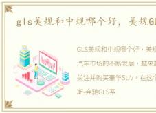 gls美规和中规哪个好，美规GLS打头阵
