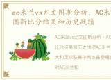 ac米兰vs尤文图斯分析，AC米兰 vs 尤文图斯比分结果和历史战绩