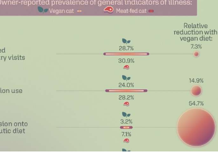 纯素饮食的猫主人报告说他们的宠物比肉食猫的主人更健康